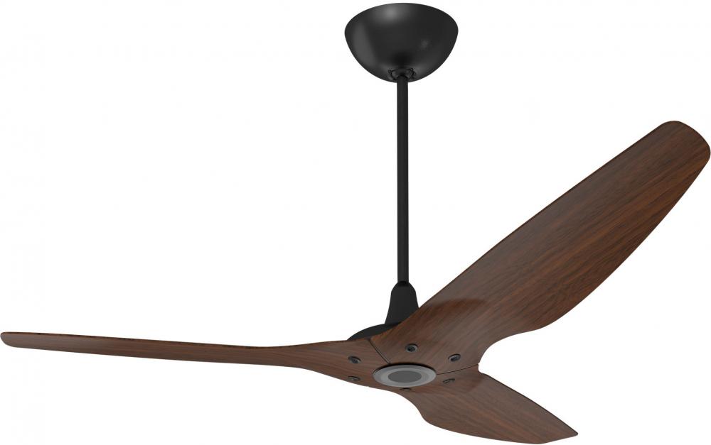Haiku Outdoor 60" Ceiling Fan, Cocoa Woodgrain Aluminum, Universal Mount: Black