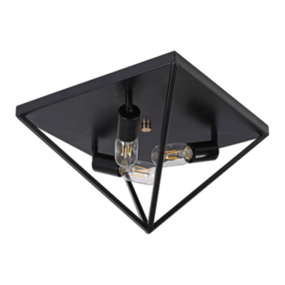 Govan Flush Mount Black Finish