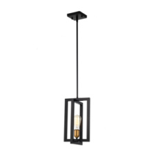 Lit Up Lighting LIT2430BK+MC - Alcona Pendant Black Finish
