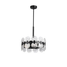 Lit Up Lighting LIT8432BK-FG - Santa Fe Pendant Black Finish