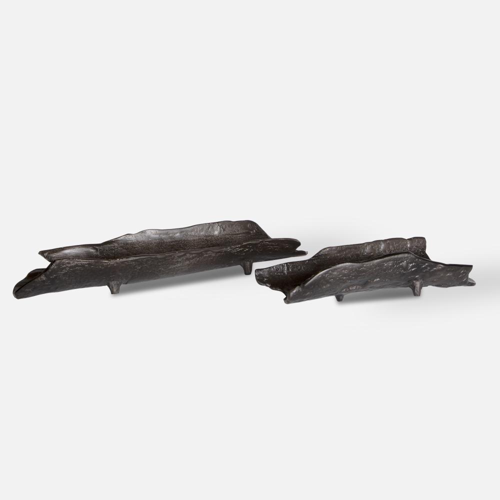 Uttermost Caryn Nickel Trays Set/2