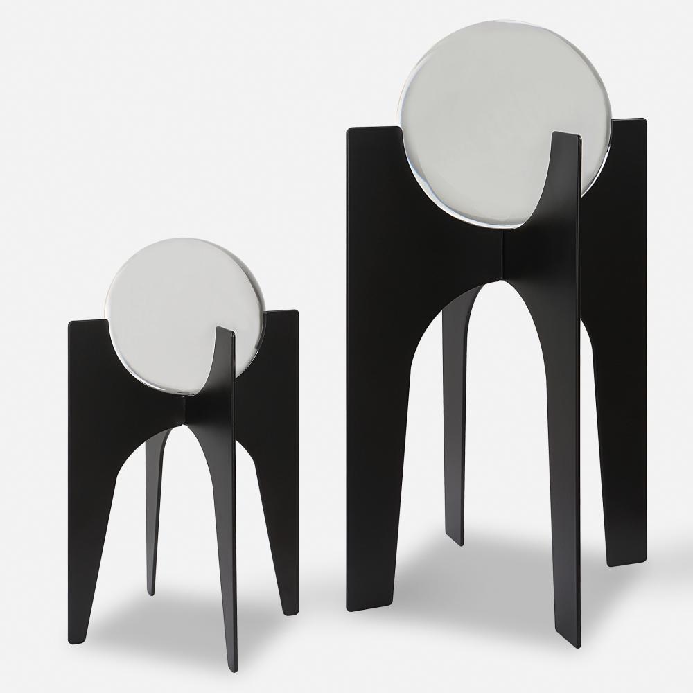 Uttermost Ellianna Crystal Spheres On Black Base Set/2