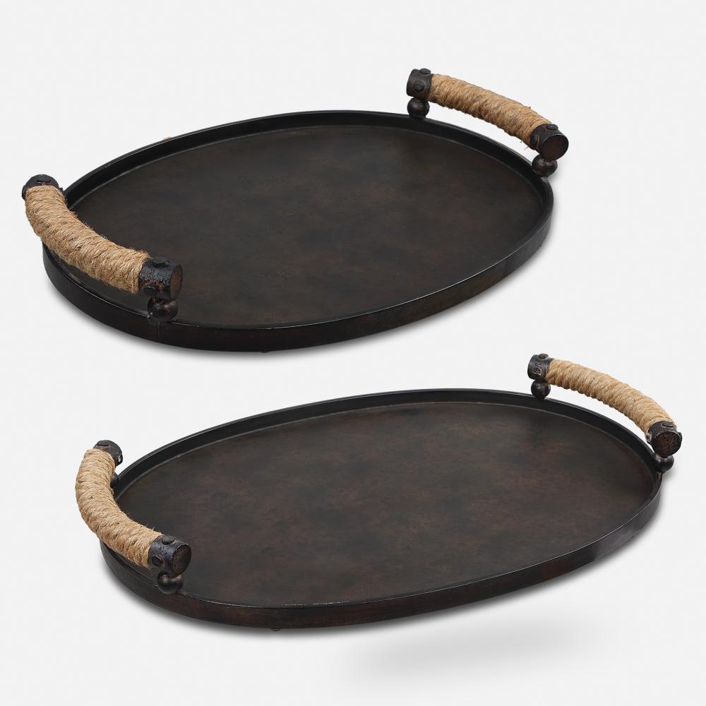 Uttermost Viggo Bronze Trays Set/2
