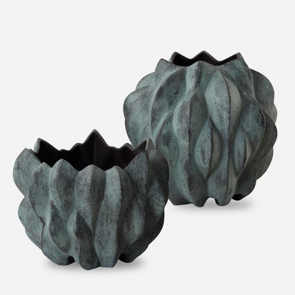 Uttermost Verdant Bronze Vases Set/2