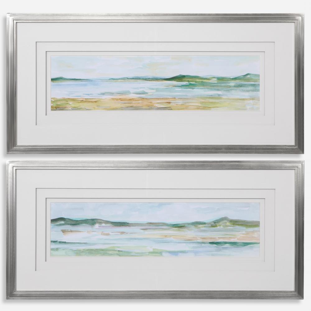 Uttermost Panoramic Seascape Framed Prints, S/2