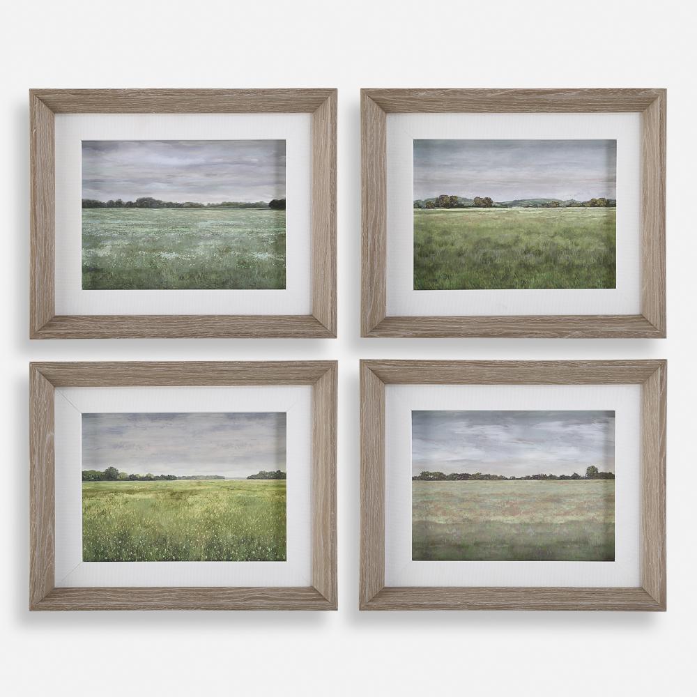 Uttermost Quiet Meadows Framed Prints Set/4