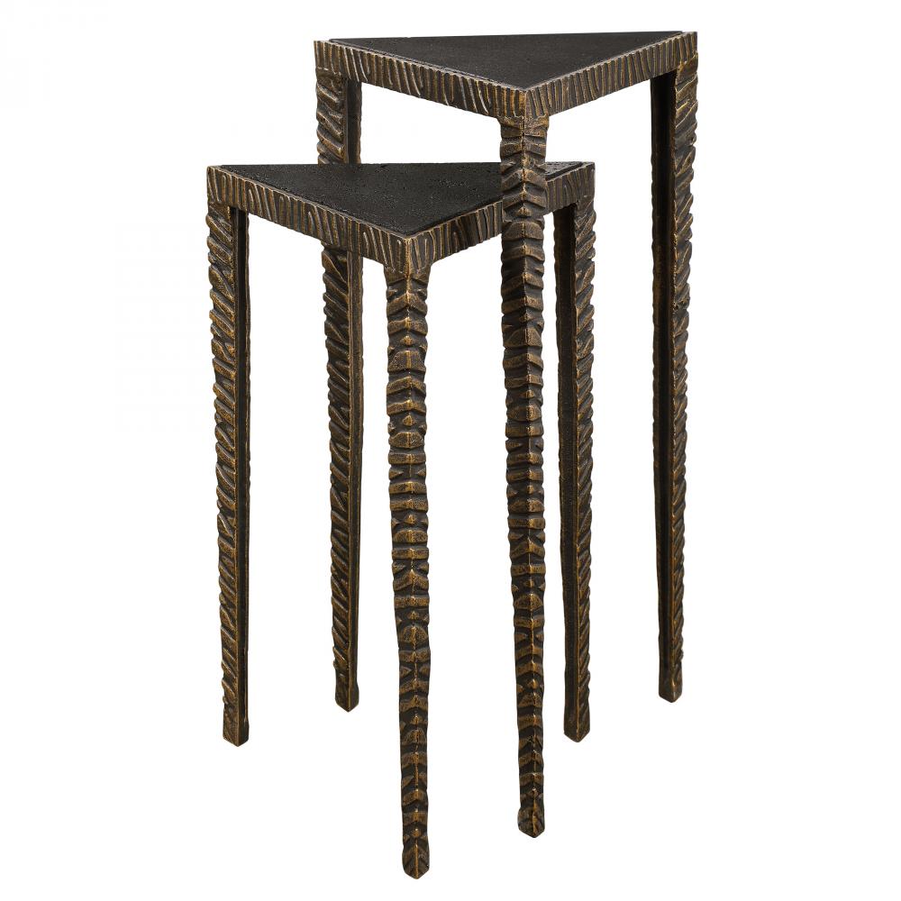 Uttermost Samiria Triangular Accent Tables Set/2