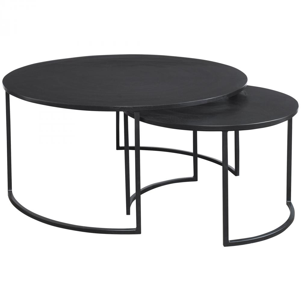 Uttermost Barnette Modern Nesting Coffee Tables Set/2