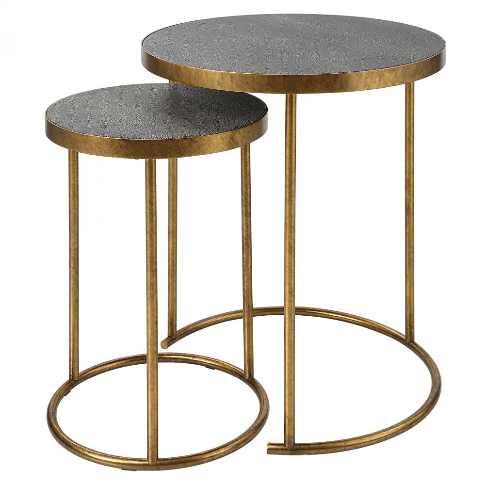 Uttermost Aragon Brass Nesting Tables Set/2