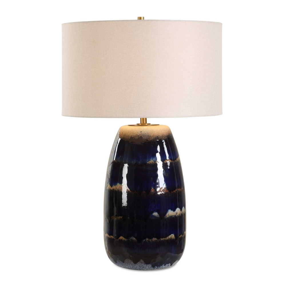 Uttermost Orleans Blue Glaze Table Lamp