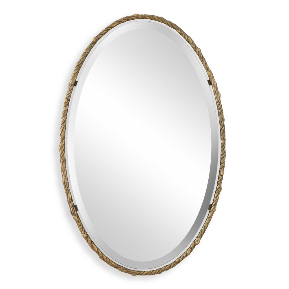 Uttermost Twisted Branch Oval Mirror