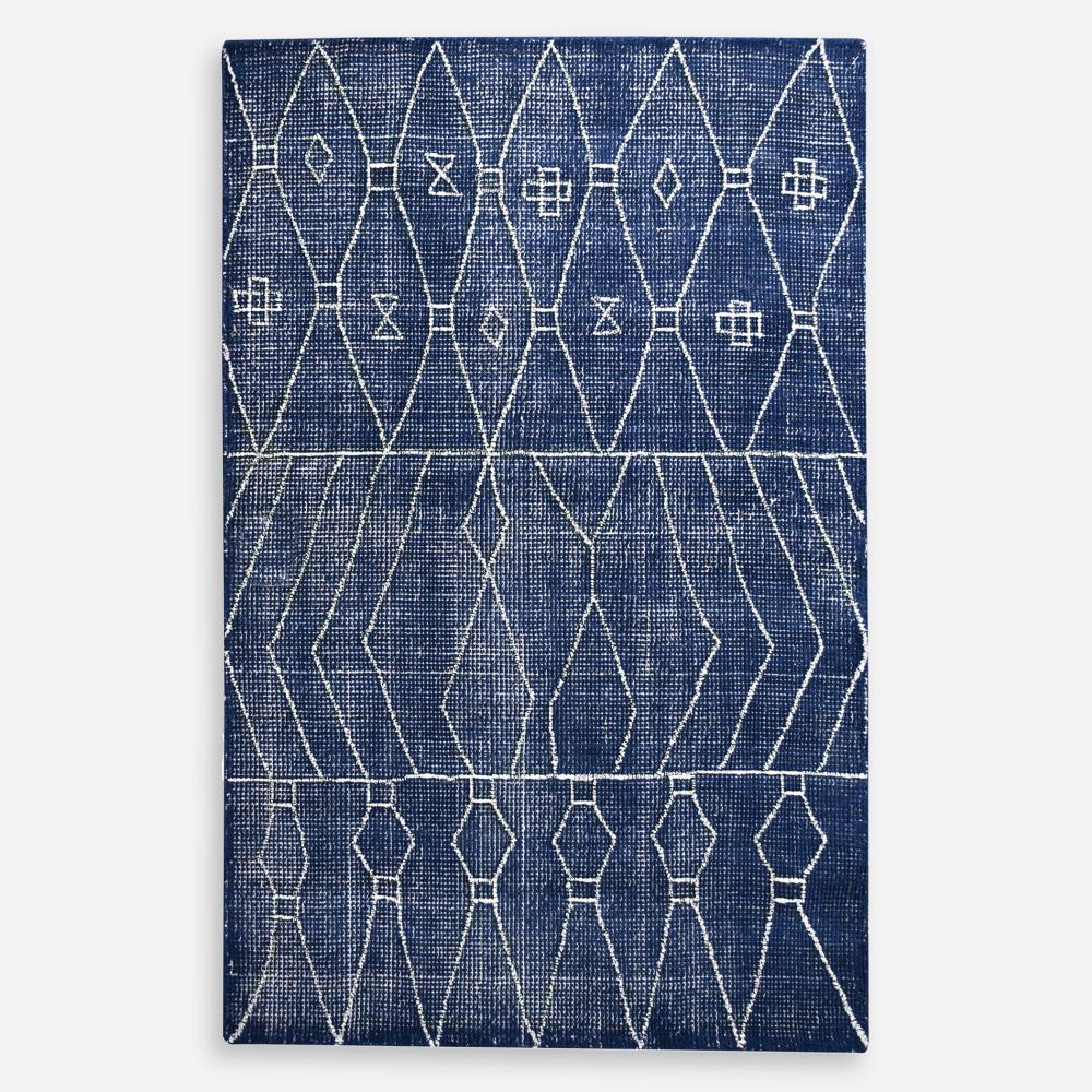 Uttermost Fressia Blue 5 X 8 Rug