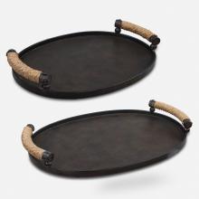 Uttermost 18073 - Uttermost Viggo Bronze Trays Set/2