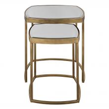 Uttermost 22957 - Uttermost Vista Gold Nesting Tables Set Of 2