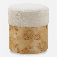 Uttermost 23855 - Uttermost Swirls Poplar Ivory Ottoman