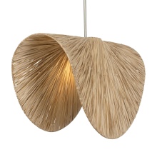 Uttermost 21625 - Uttermost Bend 1 Light Raffia Pendant