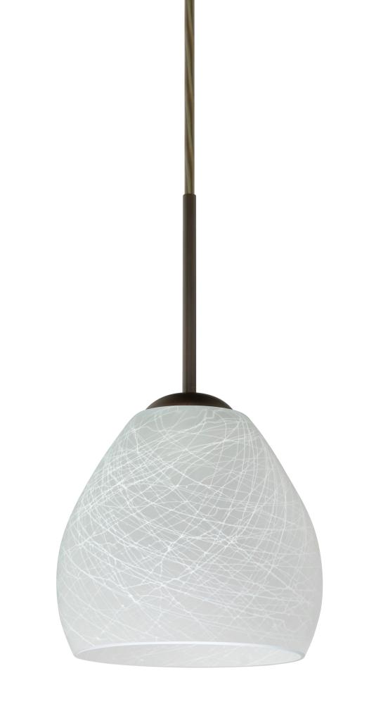 Besa Bolla Pendant Bronze Cocoon 1x50W Candelabra
