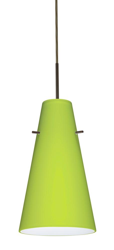 Besa Cierro Pendant Bronze Chartreuse 1x9W LED