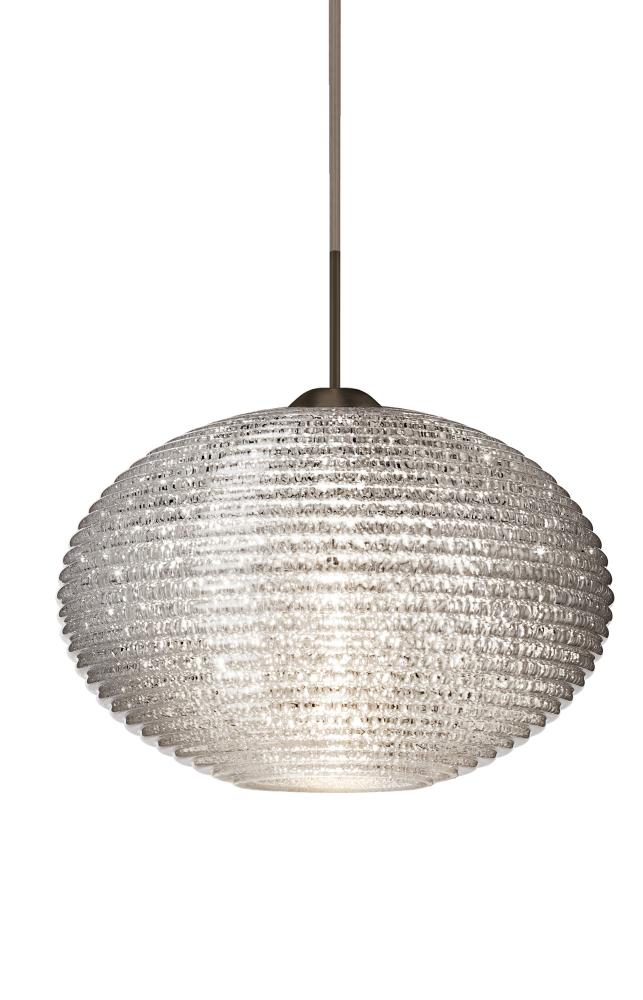 Besa Pendant Pape 12 Bronze Glitter 1x100W Medium Base
