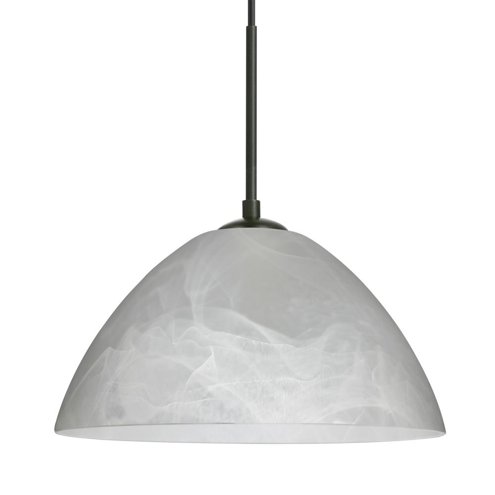 Besa Tessa Pendant Black Marble 1x75W Medium Base