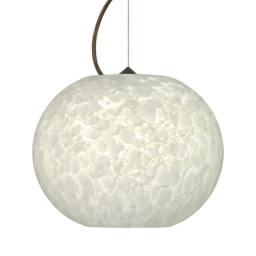 Besa Luna LED Pendant Carrera Bronze 1x9W LED, 15Ft. Cord