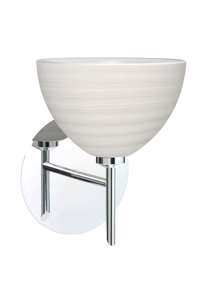 Besa Wall Brella Chrome Chalk 1x5W LED