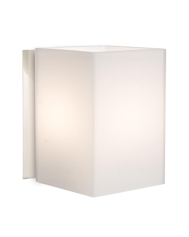 Besa, Tito Mini Sconce, Opal Matte, Chrome Finish, 1x40W G9