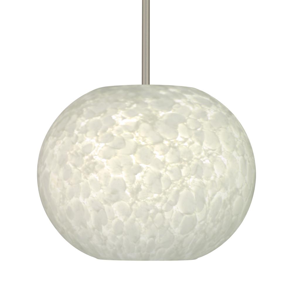 Besa Luna LED Pendant Carrera Satin Nickel 1x9W LED, 15Ft. Cord