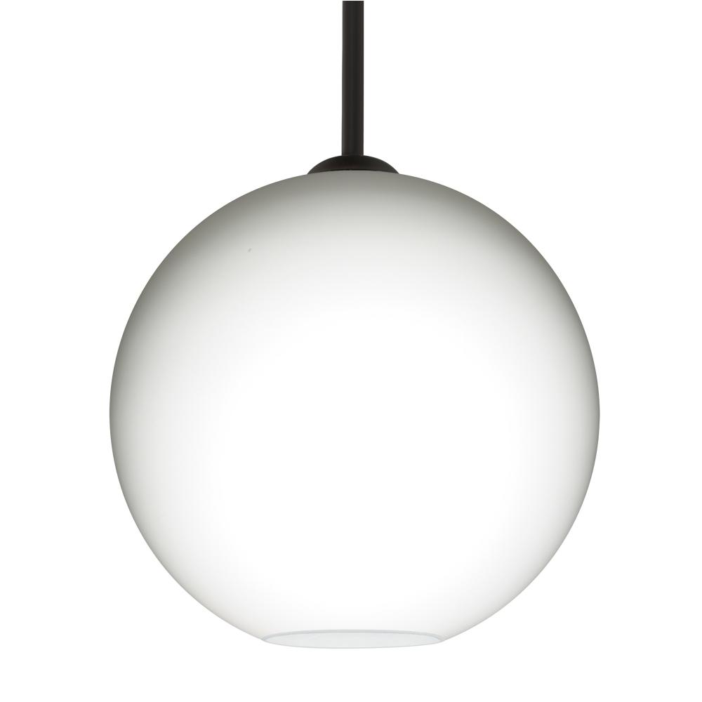 Besa Coco 12 Stem Pendant, Opal Matte, Black Finish, 1x60W Medium Base
