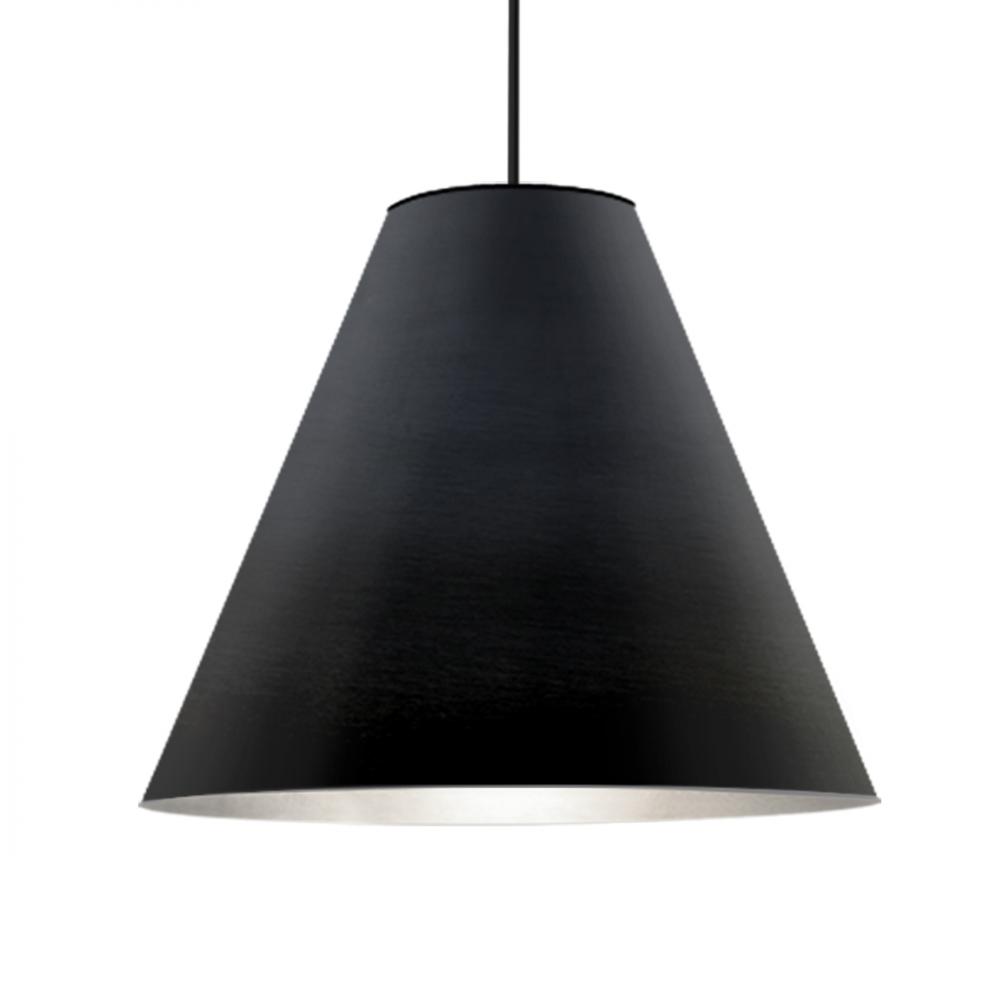 Besa Dylan Stem Pendant, Black, Black Finish, 1x30W LED