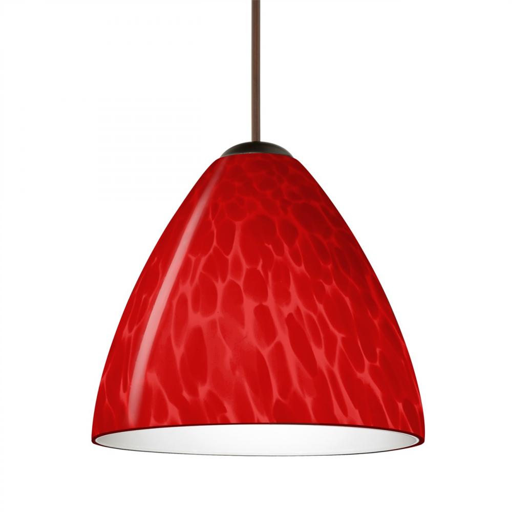 Besa Pendant Mia Bronze Red Cloud 1x50W MAX GY6.35 Base