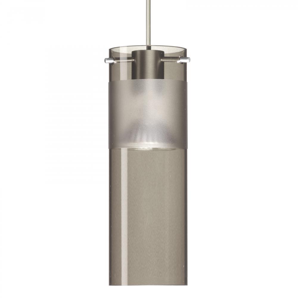 Besa Pendant Scope 7 Satin Nickel Smoke/Frost 1x50W MAX GY6.35 Base MR16