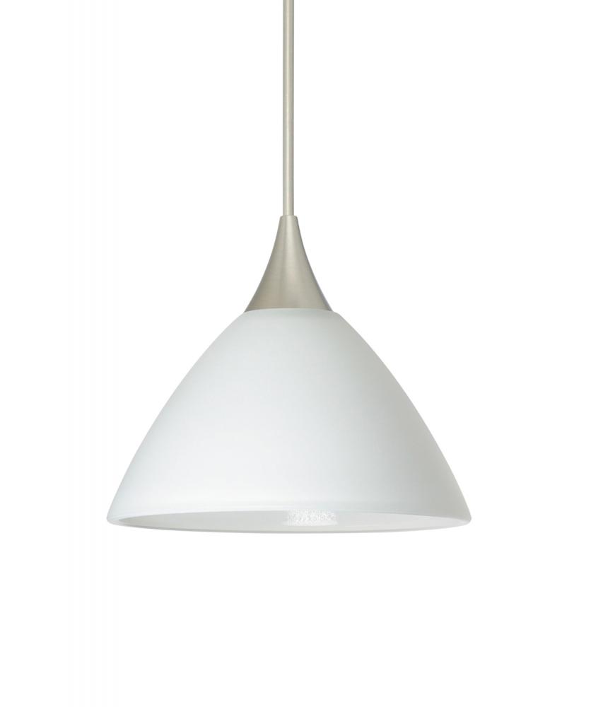 Besa Pendant Domi Satin Nickel White 1x50W MAX GY6.35 Base