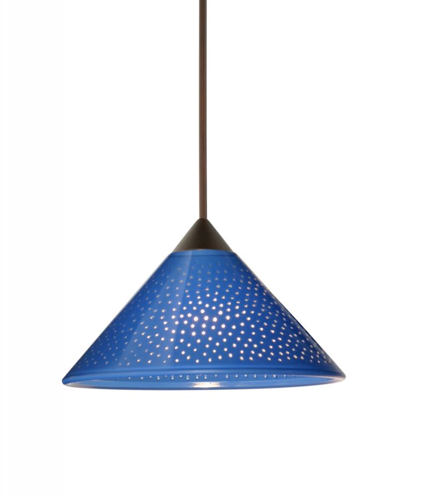 Besa Pendant Kona Bronze Blue Starpoint 1x50W MAX GY6.35 Base