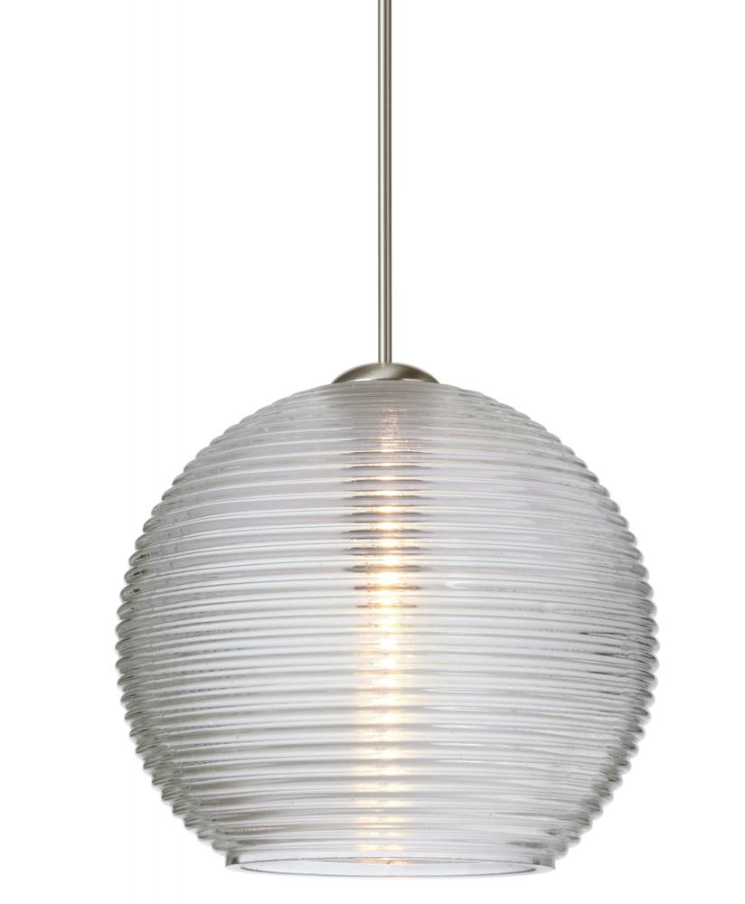 Besa Pendant Kristall 6 Satin Nickel Clear 1x35W MAX GY6.35 Base