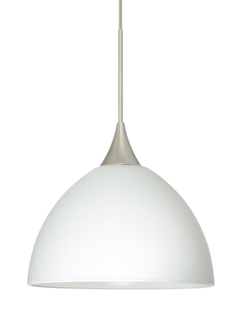 Besa Pendant Brella Satin Nickel White 1x50W MAX GY6.35 Base
