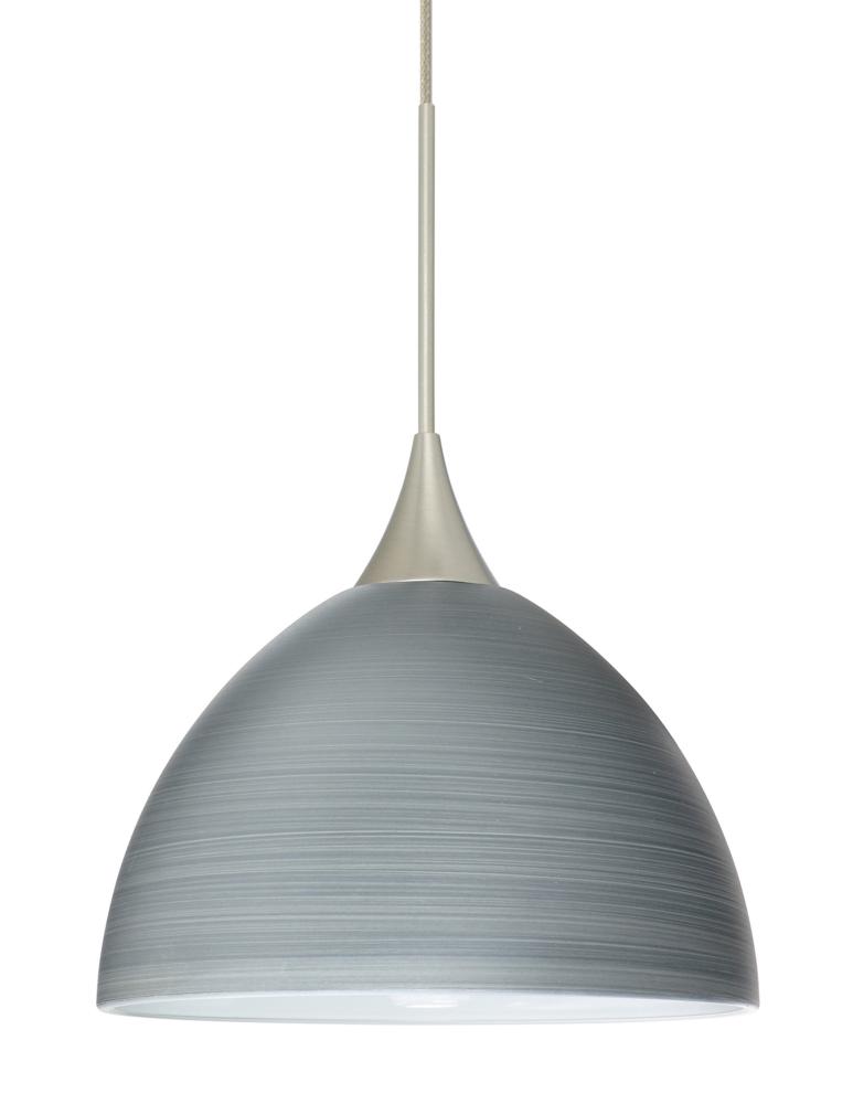 Besa Pendant Brella Satin Nickel Titan 1x5W LED