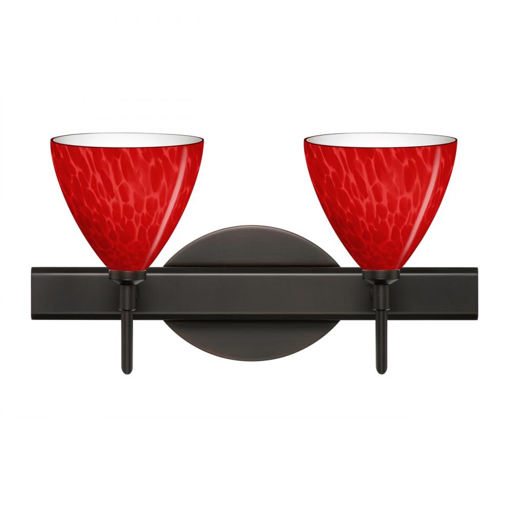 Besa Wall Mia Bronze Red Cloud 2x40W G9