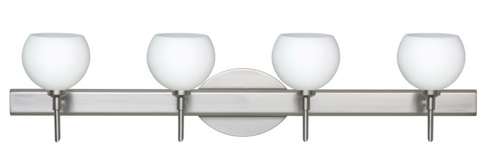 Besa Wall Palla 5 Satin Nickel Opal Matte 4x5W LED