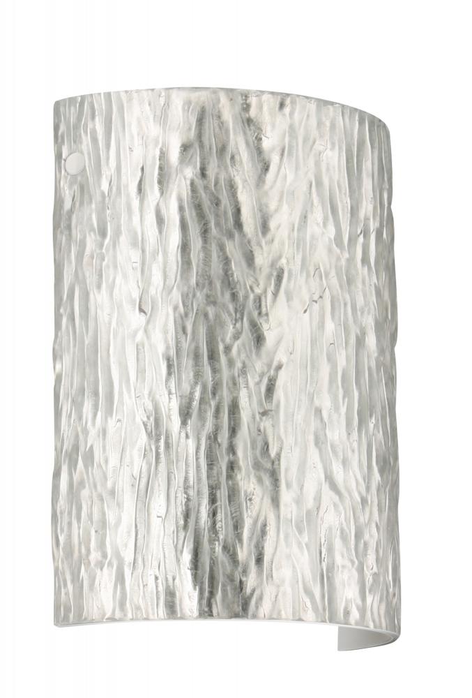 Besa Tamburo Stone LED Wall Stone Silver Foil White 1x8W LED
