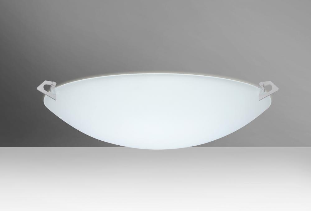Besa Ceiling Sonya 20 Satin Nickel Satin White 3x11W LED