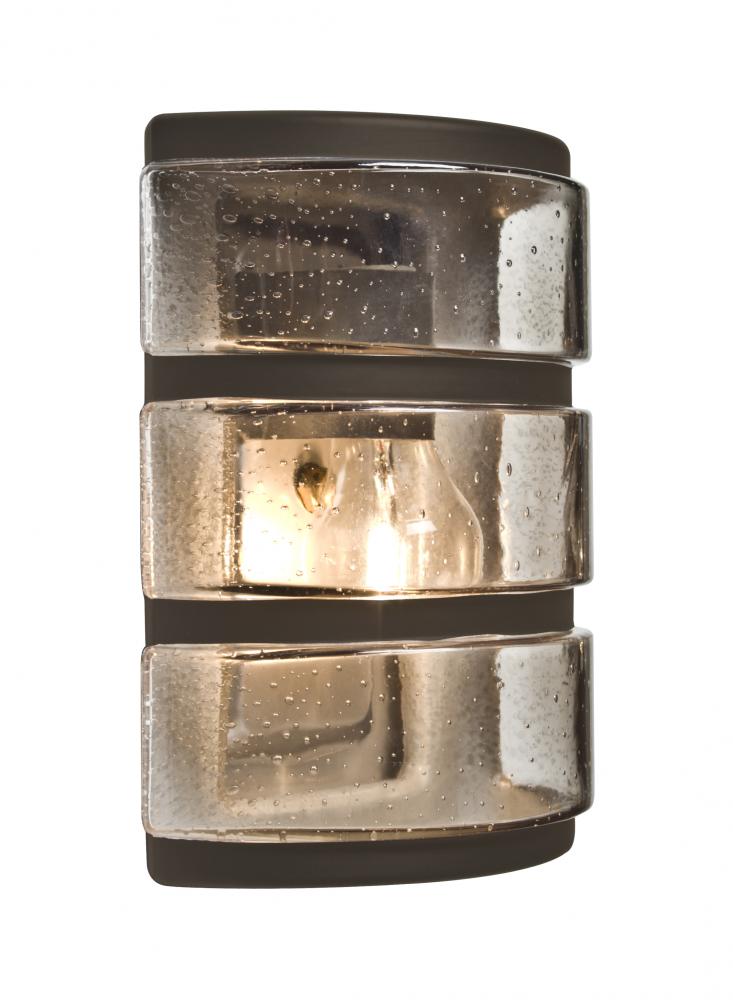 Besa, Aqua Series Post mount, Bronze/Smoke Bubble, 1x75W Medium Base