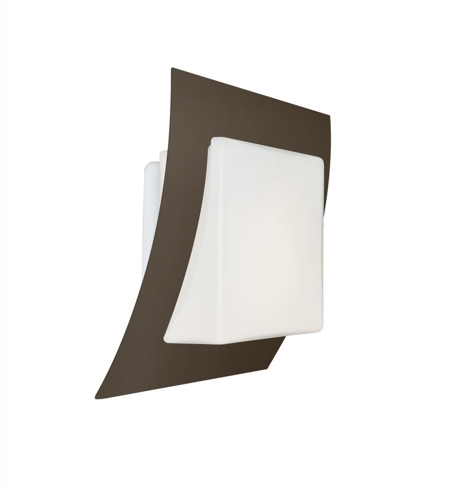 Besa, Axis 10 Sconce, Opal/Bronze, 1x10W LED
