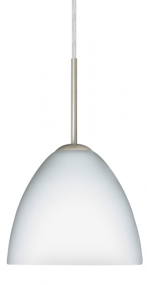 Besa Sasha Pendant For Multiport Canopy Satin Nickel Opal Matte 1x50W E12 base
