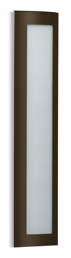 Besa Expo 38 Outdoor, White Acrylic, Bronze Finish, 1x48W LED