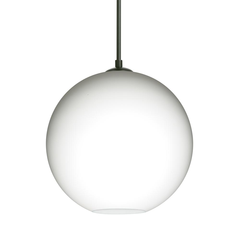 Besa Coco 8 Pendant For Multiport Canopy, Opal Matte, Black Finish, 1x60W Medium Base