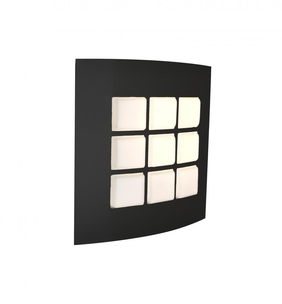Besa, Quad 10 Sconce, Opal/Black, 1x10W LED