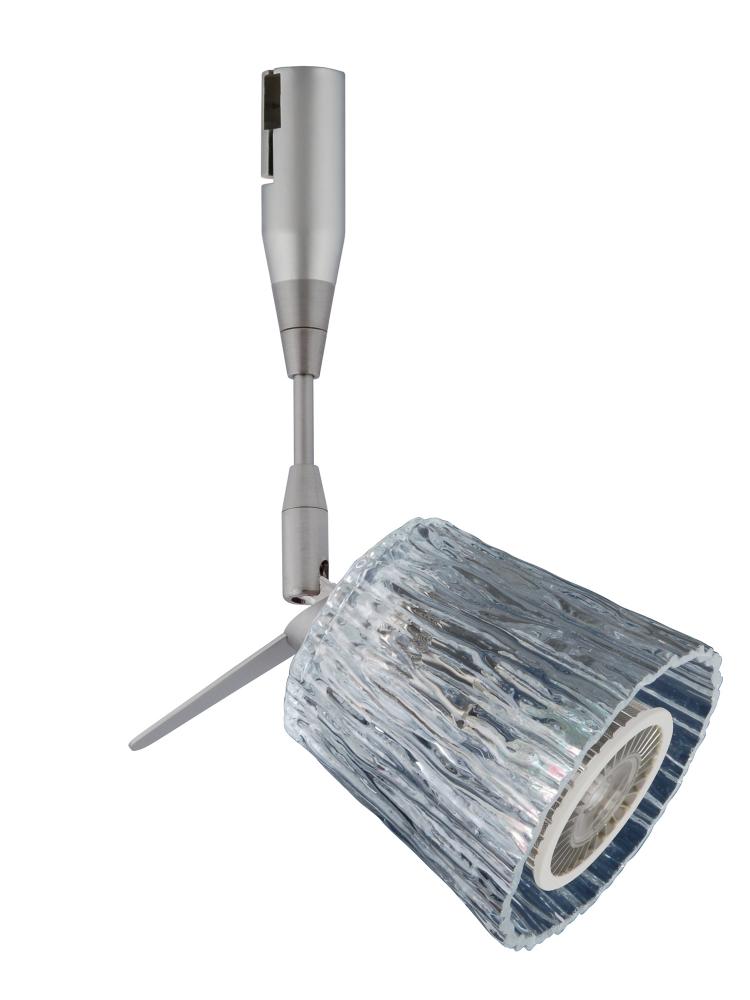 Besa Nico 3 Spotlight Rsp Clear Stone Satin Nickel 1x9W LED MR16