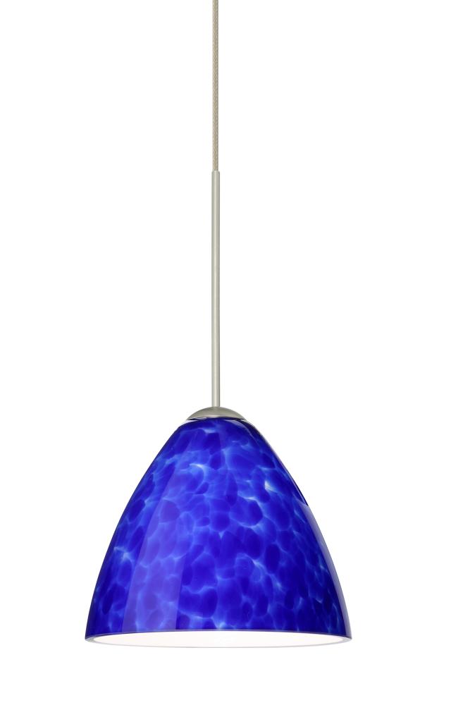 Besa Pendant Mia Satin Nickel Blue Cloud 1x50W MAX GY6.35 Base