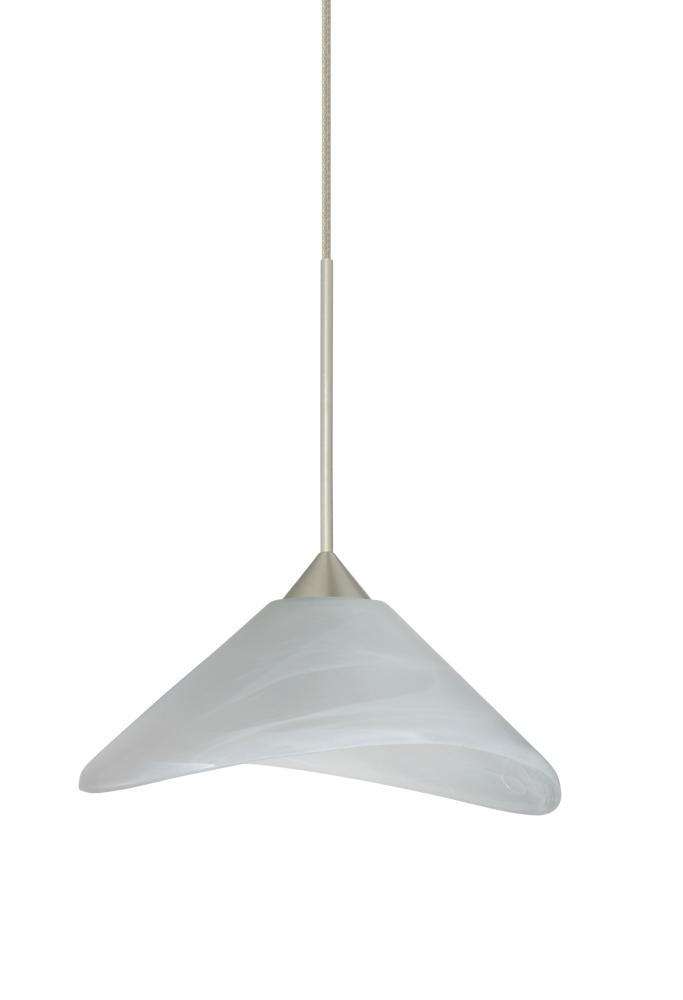 Besa Pendant Hoppi Satin Nickel Marble 1x50W MAX GY6.35 Base